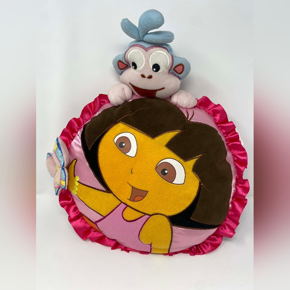 Dora The Explorer Pillow With Boots 2008 Viacom Nickelodeon